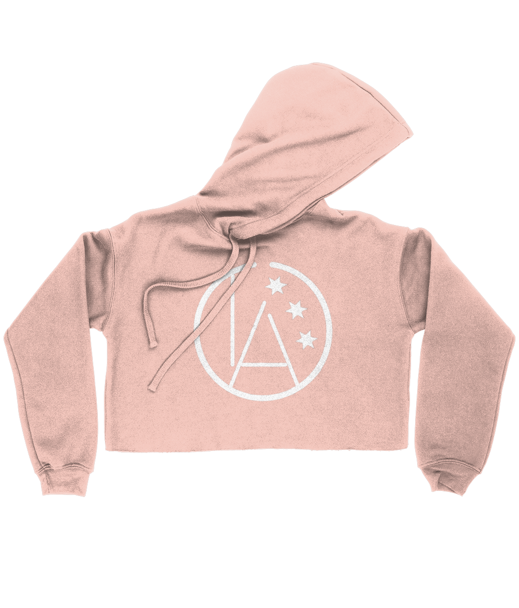 LAO Cropped Hoodie Peach