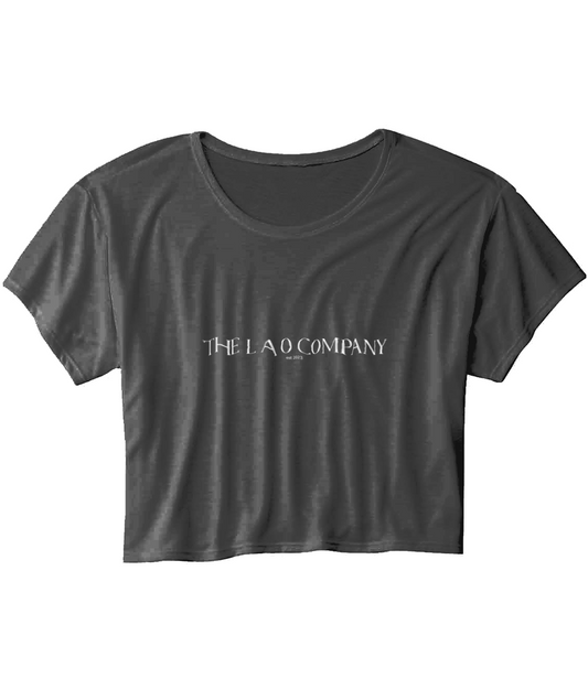 LAO Womens Cropped T-Shirt Black