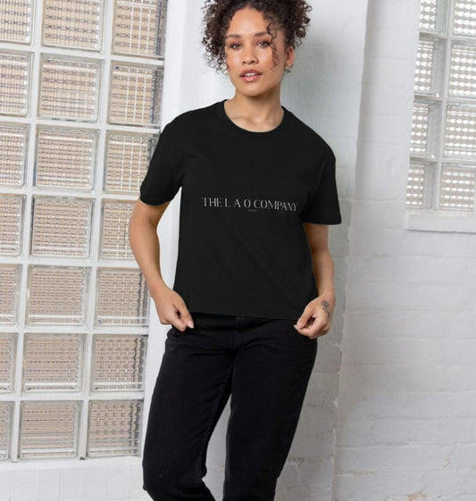 LAO Womens Box Tee Black