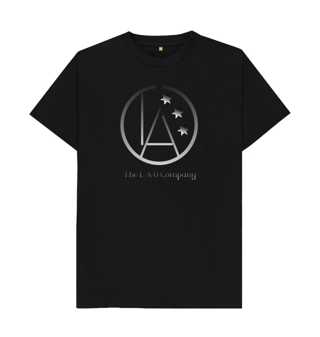 Black LAO Silver Edition Mens Tshirt Black