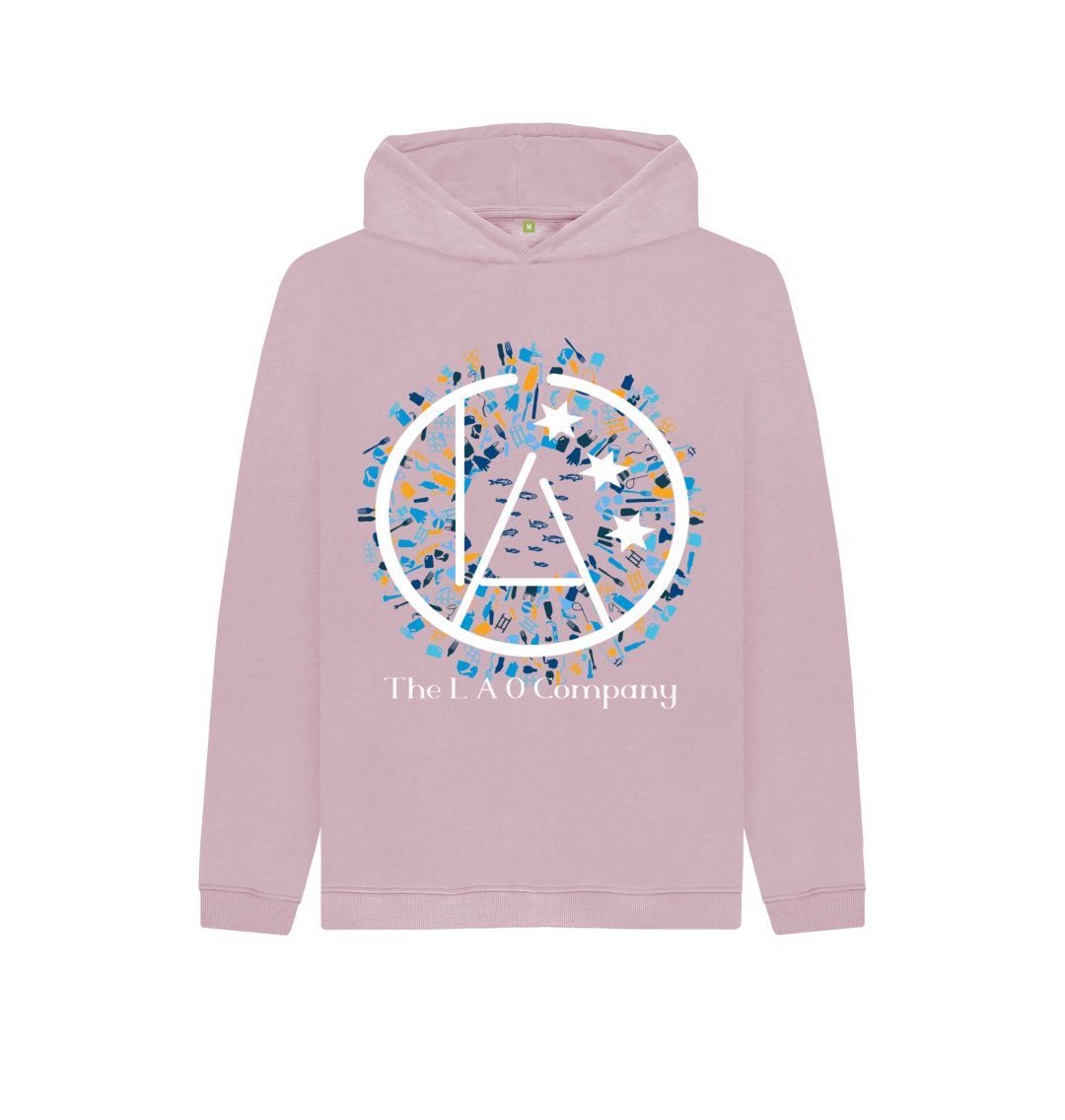 Mauve LAO Girls Hoodie Pink Ocean