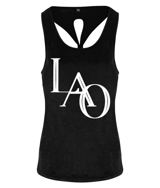 LAO TriDri® Yoga Knot Vest Black Melange