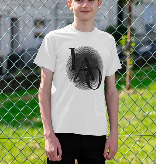 LAO Boys Disc Tshirt White