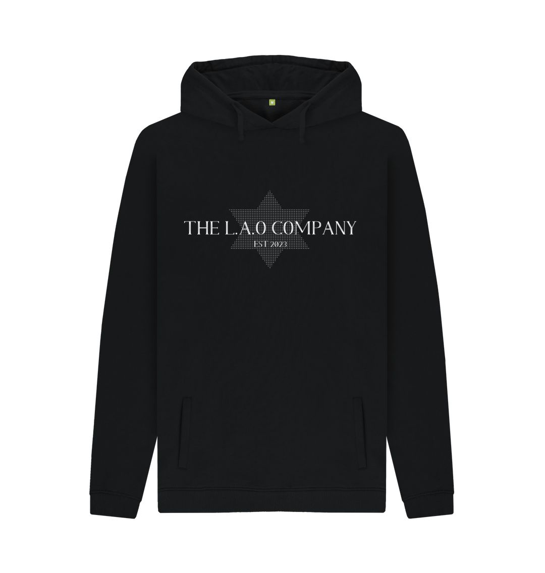 Black LAO Star Pullover Hoodie Black