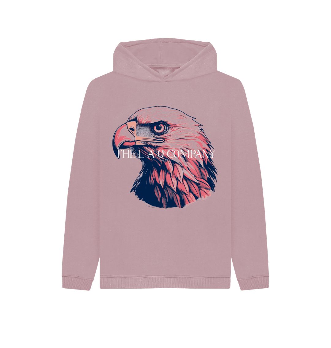 Mauve LAO Eagle Hoodie Pink