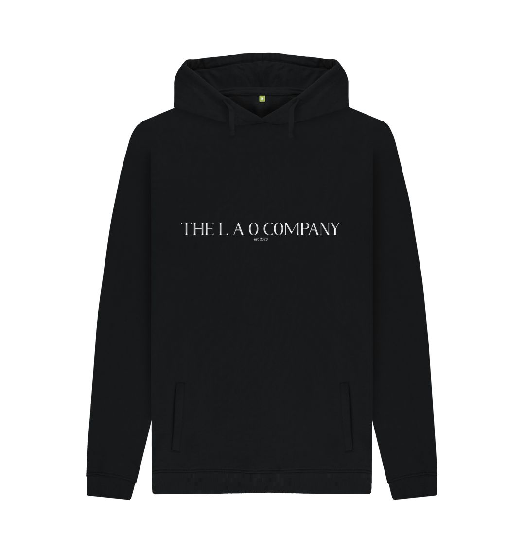 Black LAO Mens Hoodie Black