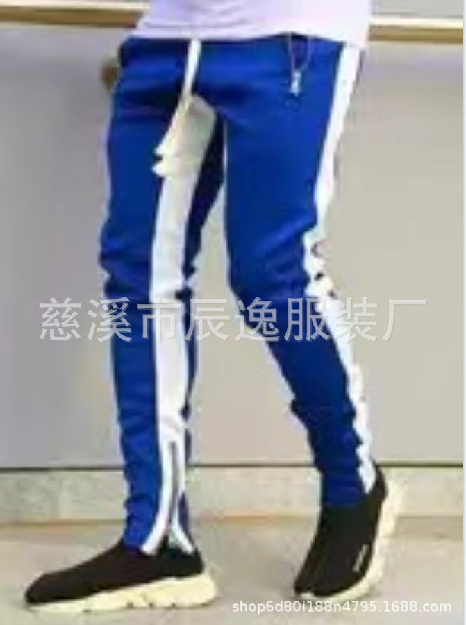 Mens joggers blue/white sports casual