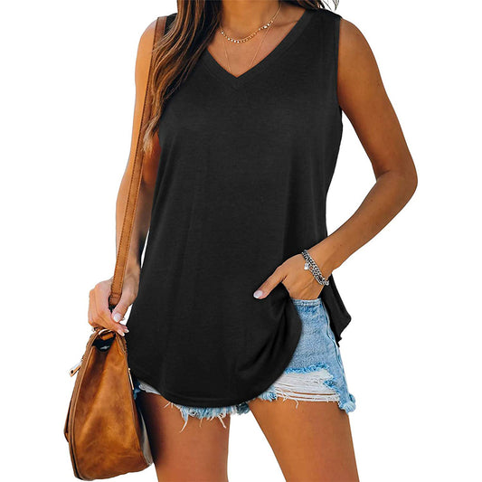 Womans Vneck Summer Vest Top