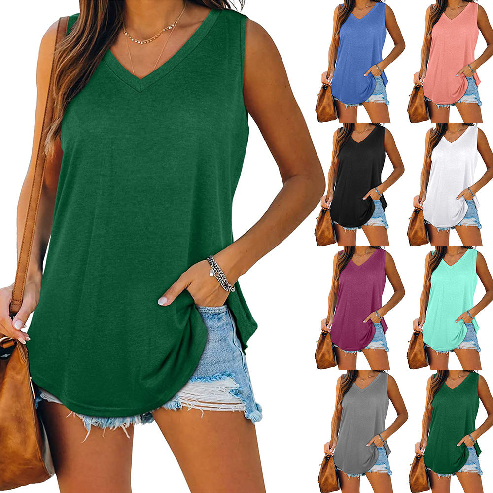 Womans Vneck Summer Vest Top